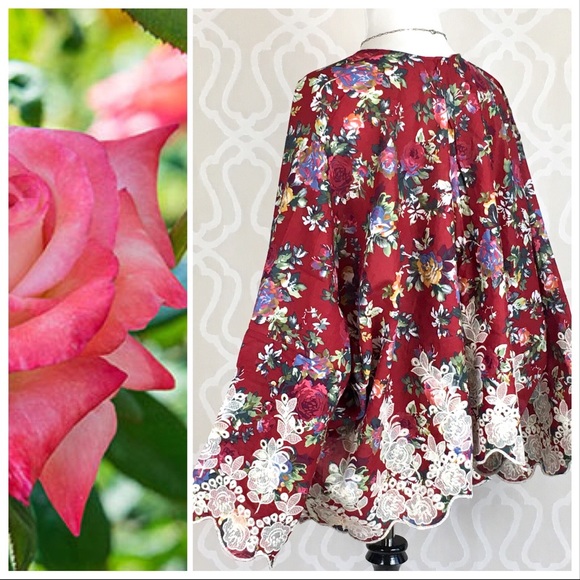 It’s All about the Roses Kimono Cardigan - Picture 8 of 8